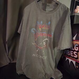 Neil Diamond In Concert T-Shirt L – Faded Rhinestone Graphic Tour Shirt